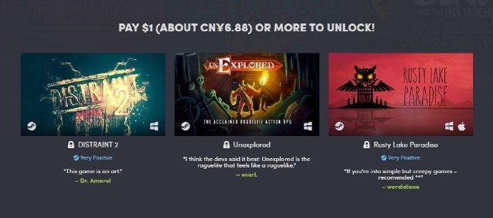 Humble BundleƳرư ȫǼ6.88Ԫ