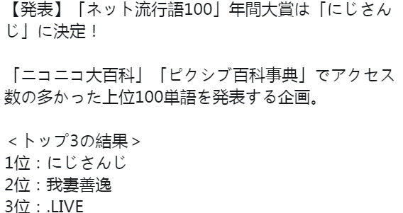 ձĻվNICONICO2019󽱡ǰ100ȶ񵥽
