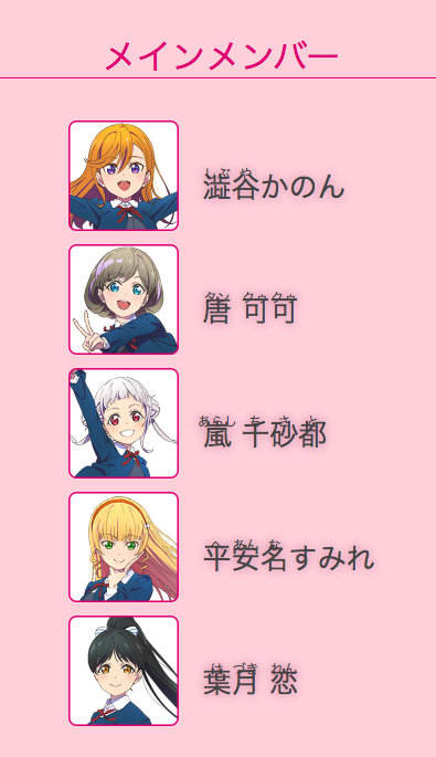 LoveLive! ϵ ӾͼԱϢȷϽ TV ????
