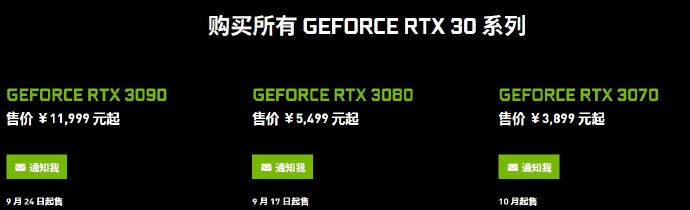 RTX 3080ۼ5499Ԫ RTX 3090ۼ۽1.2