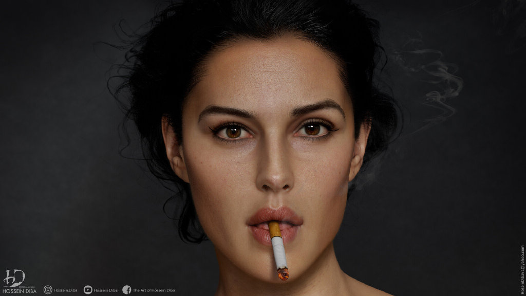 3D model of Monica Bellucci