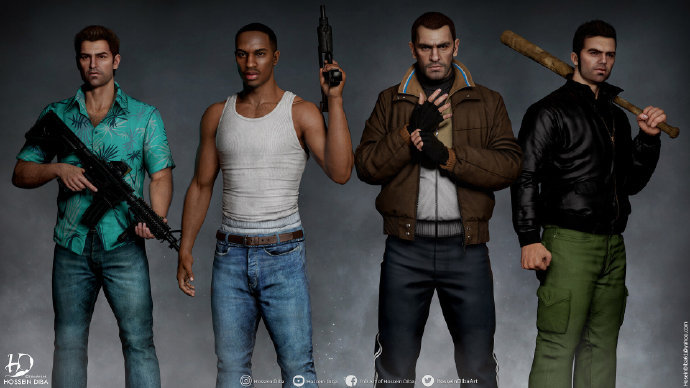 ҡHossein DibaˡGTA 4Ůɵ3Dģ