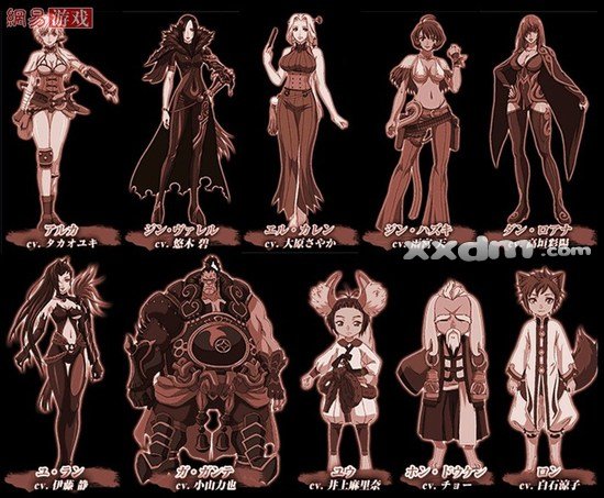 《剑灵》TV动画版出场人物